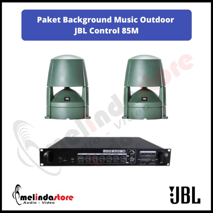 Paket Background Music Outdoor Taman Kolam Speaker JBL 85M | 2 Speaker